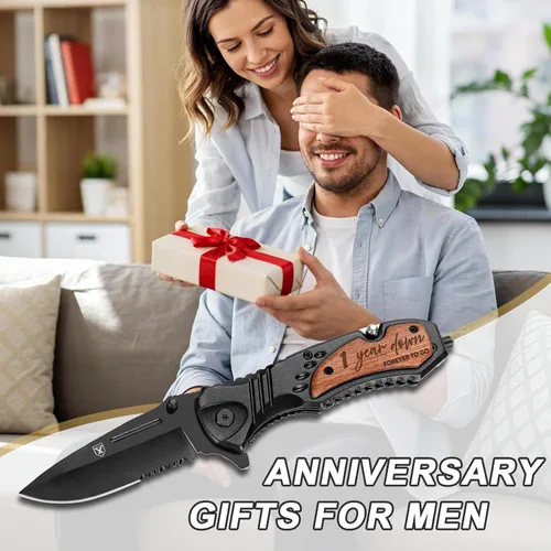 Vista 7 de Regalos de papel de aniversario de 1 año para novio, regalo de primer aniversario para hombres, él marido, recuerdo de matrimonio de primer año