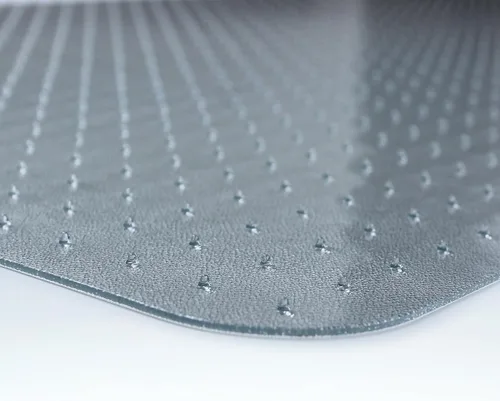 Vista 5 de Marvelux Tapete para silla de oficina de policarbonato resistente de 47 x 53 pulgadas con borde para alfombras, protector de alfombra transparente