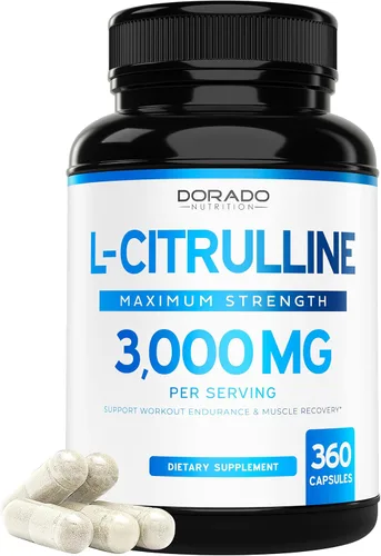 Vista 10 de L Citrulina - Suplementos en polvo (0.11 onzas), soporte para L arginina y óxido nítrico, suplementos de L-citrulina para hombres y mujeres