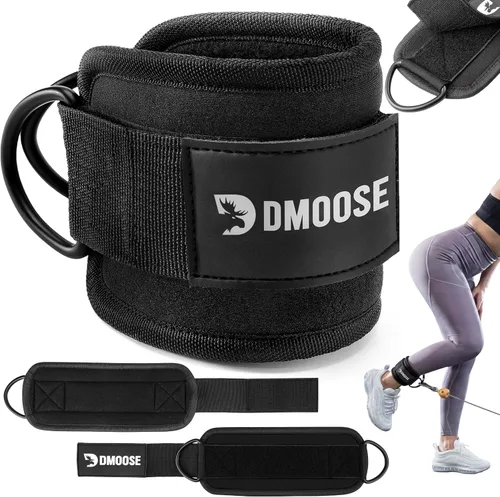 Vista 33 de DMoose Ankle Strap for Cable Machine - One Size Fit with Premium Padding, Workout Kickback Ankle Cuffs, Ankle Bands for Working Out, Booty Workouts