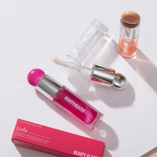 Vista 8 de Beauty Glazed Variedad de colores - Aceite de labios no pegajoso, ultra hidratante y nutritivo, acabado brillante suave, aceite de brillo labial