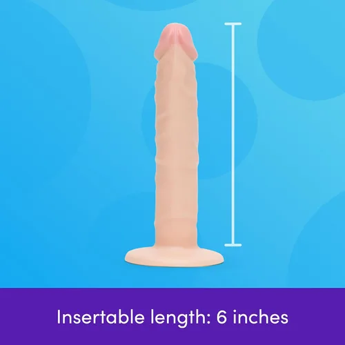 Vista 5 de Lovehoney Consolador anal realista para adultos, juguetes para mujeres y hombres, consolador de ventosa realista de 6 pulgadas para masaje anal