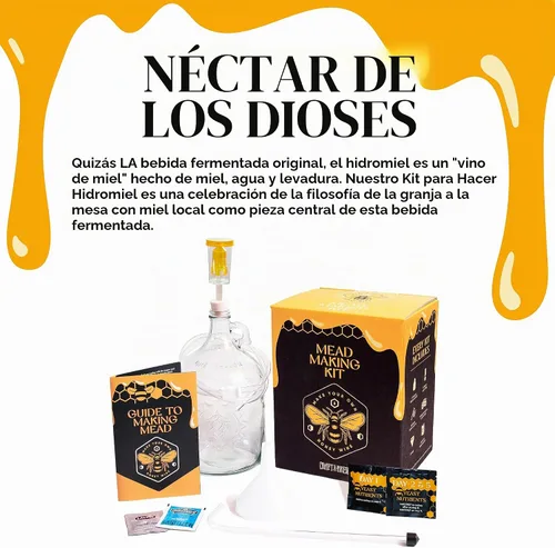 Vista 6 de Craft A Brew - Kit de fabricación de hidromiel - Kit reutilizable para hacer tu propio hidromiel - rinde 1 galón de hidromiel