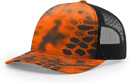 Vista 52 de Richardson 112 - Gorra de camionero de 5 paneles de alta calidad, ajustable, gorra Richardson en blanco estructurada Bark Duck Camo / Marrón