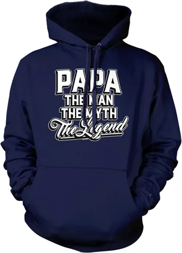 Vista 12 de Papa The Man The Myth The Legend - Sudadera unisex con capucha para abuelos Tinte brisa