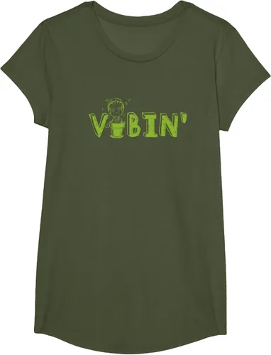 Vista 91 de Marvel Groot Vibin' Headphones Guardians of the Galaxy Camiseta, Negro