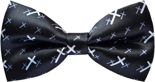 Vista 54 de Pajaritas preatadas hechas a mano para hombre con diseño elegante M126