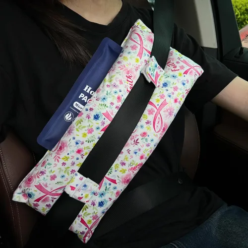 Vista 18 de Almohada para mastectomía, almohada para cinturón de seguridad post cirugía cardíaca, cojín para recuperación de histerectomía, recuperación de Negro