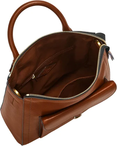 Vista 3 de Fossil Parker - Mini mochila de cuero para mujer Marrón