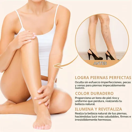 Vista 7 de Maquillaje de piernas impermeable sin transferencia, cubierta de tatuaje impermeable, cobertura de venas de piernas, maquillaje para venas
