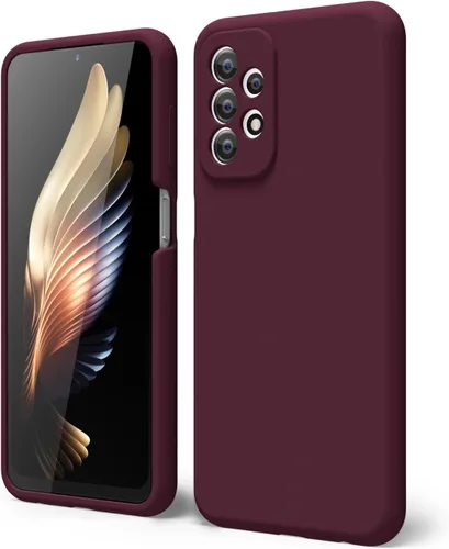 Vista 56 de oakxco Funda para teléfono Samsung Galaxy A12 con agarre de silicona líquida, linda delgada fina suave cubierta de gel de goma TPU lisa para mujeres