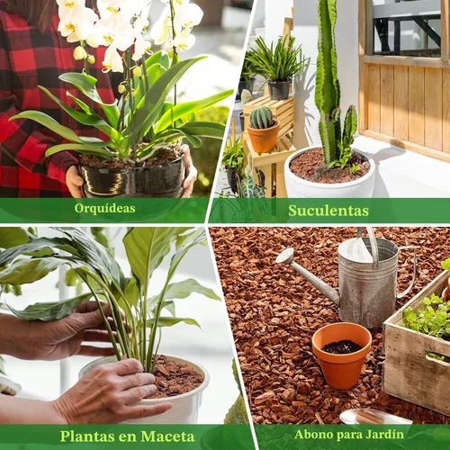 Vista 6 de Legigo Corteza Orgánica para Macetas de Orquídeas de 2 Cuartos de Galón - Mezcla Totalmente Natural de Corteza de Orquídea para Macetas, Astillas
