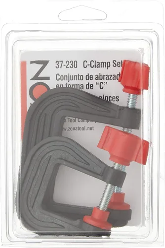 Vista 2 de Olson Saw 37-230 - Juego de abrazaderas en C de plástico grandes y pequeñas