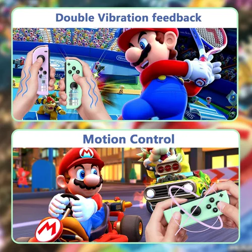 Vista 6 de AROEVEIB Joy Con for Switch Nintendo, Switch Wireless Controller Replacement for SwitchLiteOLED, with Wake-upScreenshotDual VibrationMotion