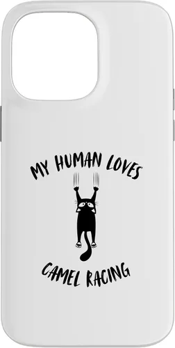 Vista 21 de My Human Loves Camel Racing - Cat Parent Hobby Lover Case for iPhone 16