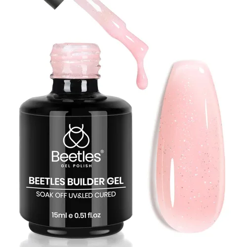 Vista 21 de Beetles - Gel constructor para uñas, 8 en 1, 0.51 onzas líquidas, gel de construcción transparente for Strengthening, Thickening & Building