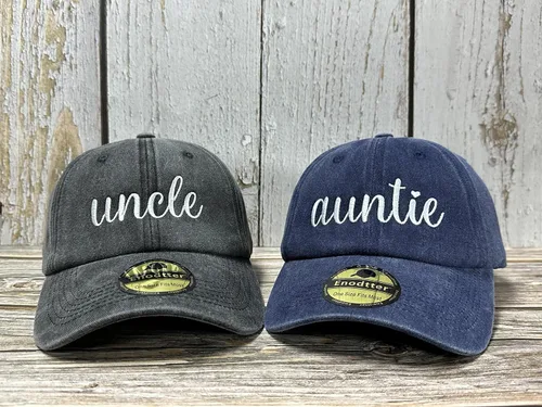 Vista 8 de Sombreros bordados para tío tía, abuelo, abuela, mamá, mini