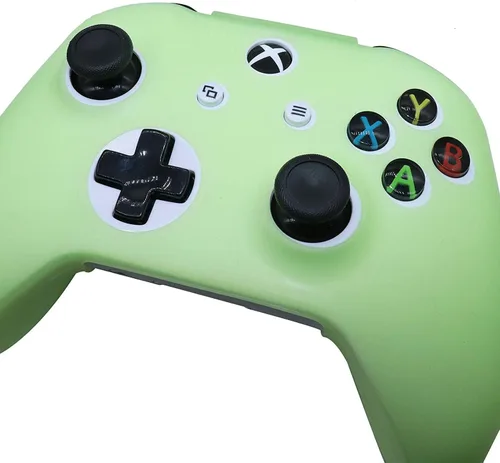 Vista 3 de HLRAO Controller Skins - Funda protectora de silicona que brilla en la oscuridad para Xbox One SX Controller 6 agarres accesorios que brillan