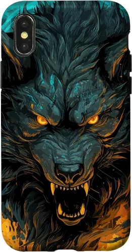 Vista 5 de Fenrir Wolf - Funda para iPhone 17, diseño de mitología nórdica