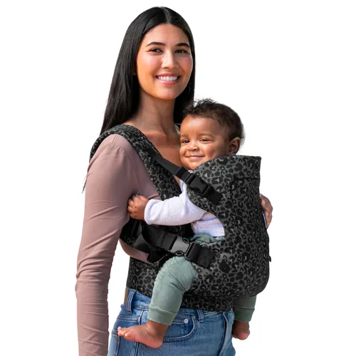 Vista 16 de Infantino Flip Luxe - Portabebés convertible 4 en 1, portabebés ergonómico para bebés a niños pequeños, soporte lumbar actualizado, tela de espiga