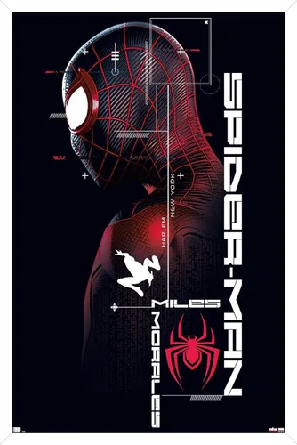 Vista 10 de Trends International Marvel's Spider-Man: Miles Morales - Póster de pared de Miles, 22.375 x 34 pulgadas, versión sin marco