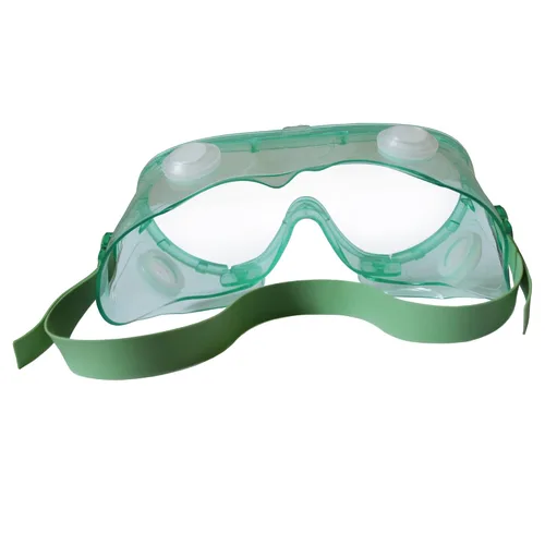 Vista 2 de KLEENGUARD V80 Monogoggle 211 - Protección de gafas (16669), compatible con respiradores, lente transparente antivaho y marco verde