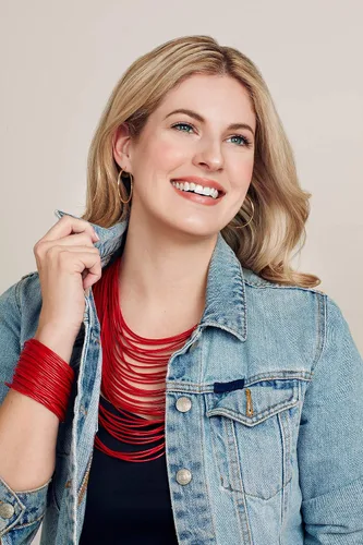 Vista 2 de ZENZII Collar con pechera de múltiples hebras con cierre magnético para mujer
