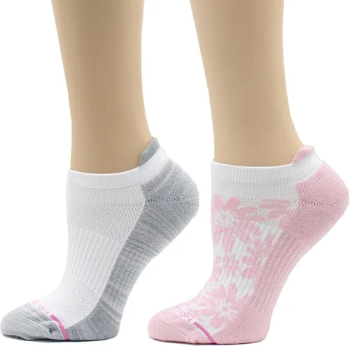 Vista 29 de Dr. Motion Calcetines de compresión de corte bajo para mujer, paquete de 2