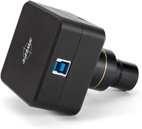 Vista 3 de Swift Cámara cam de 18 megapíxeles para microscopios, con lente de reducción, kit de calibración, adaptadores de tubo ocular y cable USB 3.0