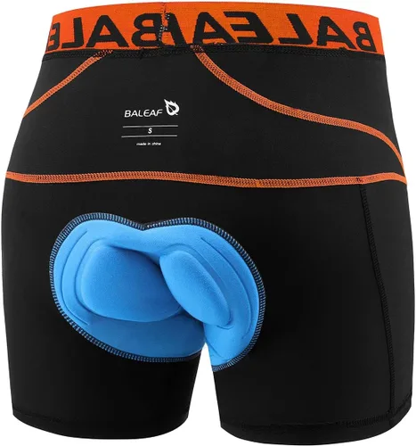 Vista 4 de baleaf Pantalones cortos de ciclismo acolchados 3D para hombre, ropa interior de ciclismo MTB Liner