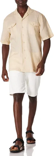 Vista 4 de Isle Bay Linens Camisa Guayabera de manga corta 100 Ramie para hombre