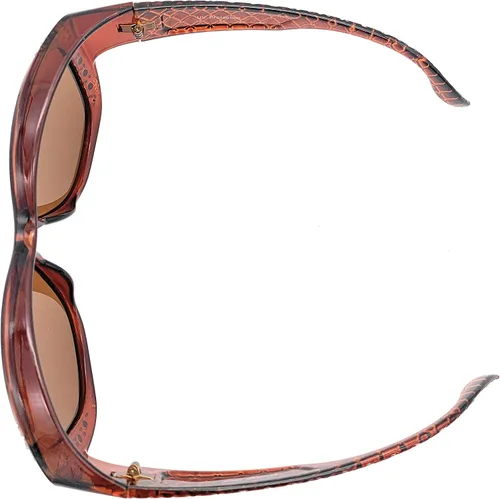 Vista 6 de The Starlet - Gafas de sol rectangulares ovaladas con diamantes de imitación de mariposa y ajuste de 2.165 in