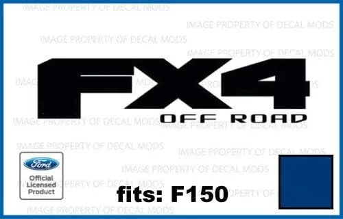 Vista 14 de FX4 Offroad Black (brillo) Calcomanías adhesivas compatibles con Ford F150 troquelado (2015-2020) - CB_Solid (juego de 2) con licencia oficial Negro
