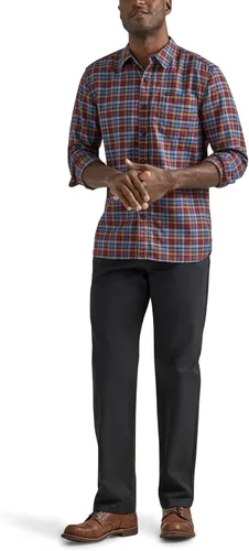 Vista 4 de Lee Pantalón recto relajado con frente plano para hombre