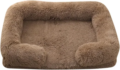 Vista 28 de Camas ortopédicas para perros de gran tamaño con forro impermeable y parte inferior antideslizante, cama rectangular lavable para perros y gatos