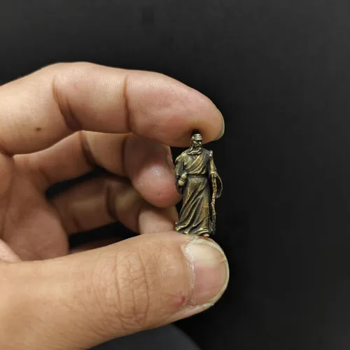 Vista 7 de Figura negra hecha a mano creativa de cobre viejo y burro, figura de animal interesante de latón, escultura de estatua en miniatura, escultura