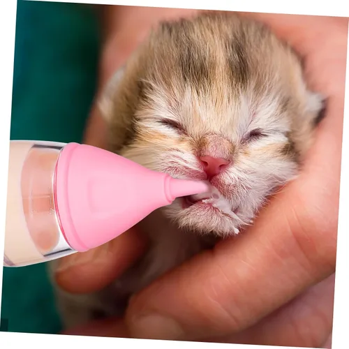 Vista 5 de balacoo Chupete biberones para cachorros recién nacidos, biberones para cachorros recién nacidos, alimentador de leche, biberón para gatos