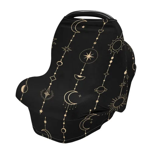 Vista 10 de Funda de lactancia, bufanda de lactancia, lindo Doodle Sloth fundas de asiento de coche para bebés bebés, funda para cochecito, toldo para asiento