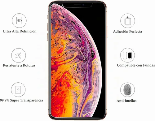 Vista 3 de Ailun - Protector de pantalla Apple iPhone 11 Pro/iPhone Xs/iPhone X, pantalla de 5.8 pulgadas, vidrio templado 2.5D, para la mayoría de las fundas