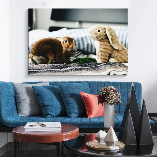 Vista 4 de NWT - Fotografía personalizada sobre lienzo con diseño de mascota y animal