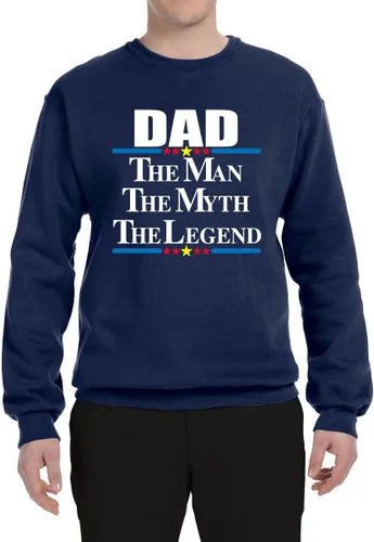 Vista 3 de Wild Bobby Orgulloso Papá de una hija impresionante, mejor padre, marido, papá, regalo para el día del padre, sudadera unisex con cuello redondo