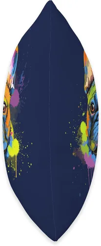 Vista 2 de French Bulldog Dog Lover Gifts Women Girl Cojín gráfico de Bulldog francés con retrato artístico de mascotas con diseño de perro francés y mamá, 16