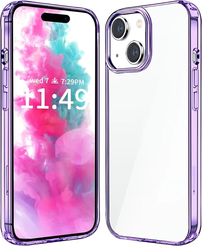 Vista 13 de JJGoo - Funda compatible con iPhone 17 Pro, funda transparente a prueba de golpes, funda protectora delgada con parte trasera de policarbonato duro