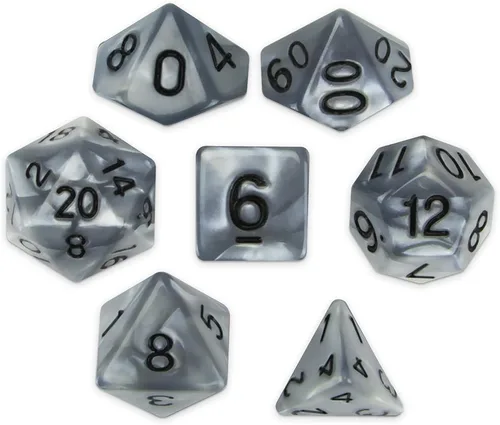 Vista 19 de Brybelly Juego de 7 dados poliédricos Series III Wiz - Edición más reciente
