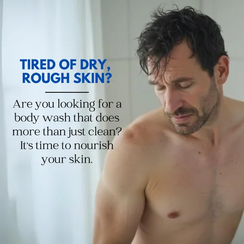 Vista 2 de Just Nutritive Gel de baño Caballeros El mejor gel de baño para hombres