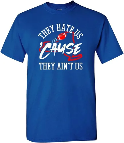 Vista 20 de Xtreme Apparrel They Hate Us 'Cause They Ain't Us Men's T-Shirt for Football Fans Arizona - Camisa negra