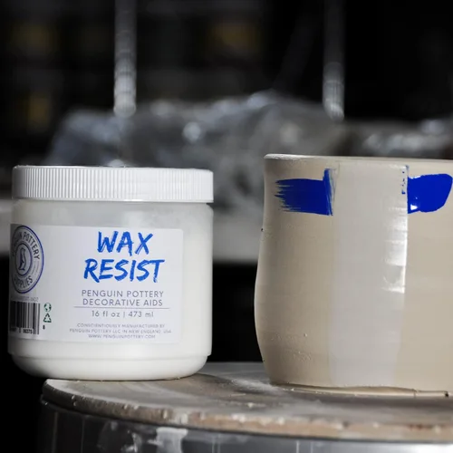 Vista 3 de Resistencia a Cera de Cerámica de Penguin Pottery para Esmalte de Cerámica, Esmalte de Arcilla, Barro Fluido - Utilice la Resistencia a Cera