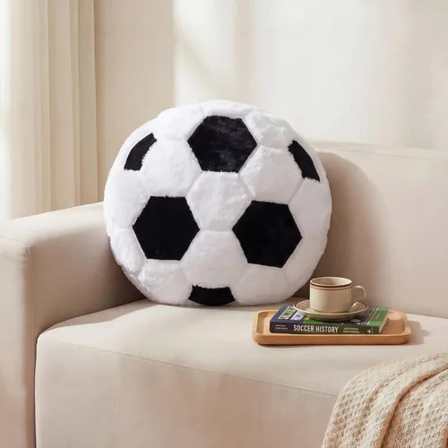 Vista 12 de Juexica Almohadas deportivas esponjosas de peluche para fútbol, baloncesto, béisbol, cojín deportivo de felpa para decoración de habitación, regalo