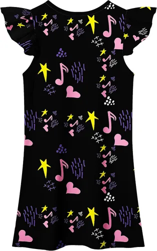 Vista 2 de WFelcia Vestido Fnaf para niñas pequeñas, Freddy Midnight Horror Game Movie Kids Home Wear Cumpleaños Fiesta Regalo