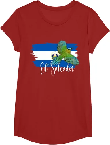 Vista 50 de Camiseta con la bandera de El Salvador, mapa de El Salvador, camiseta de Salvador para mujer, Negro